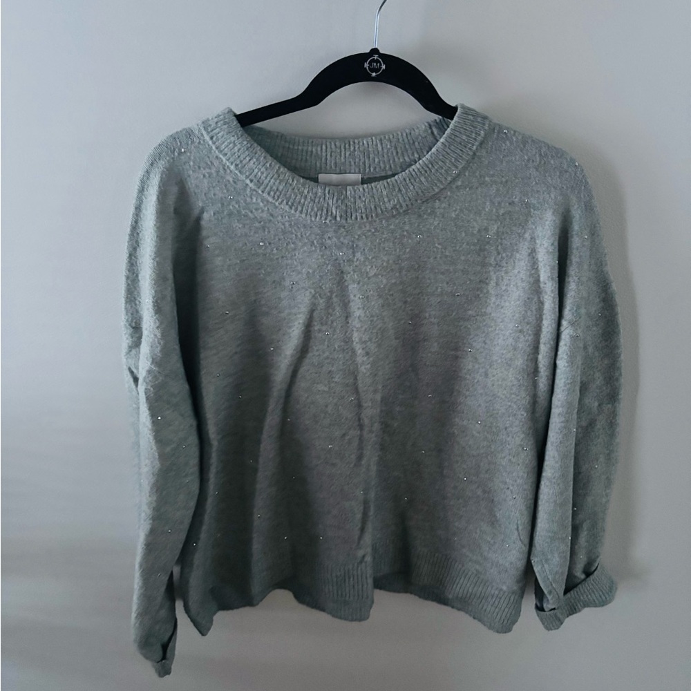 H&M Heather Mint Green Women's Crew Neck Sweater